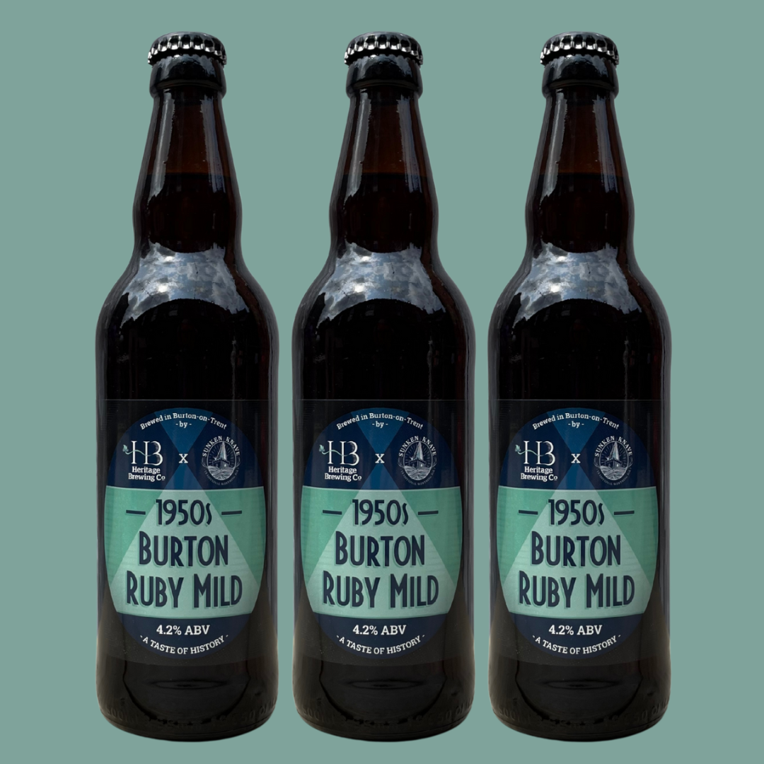 1950s Burton Ruby Mild 4.3% 12 x 500ml Bottles (full case)