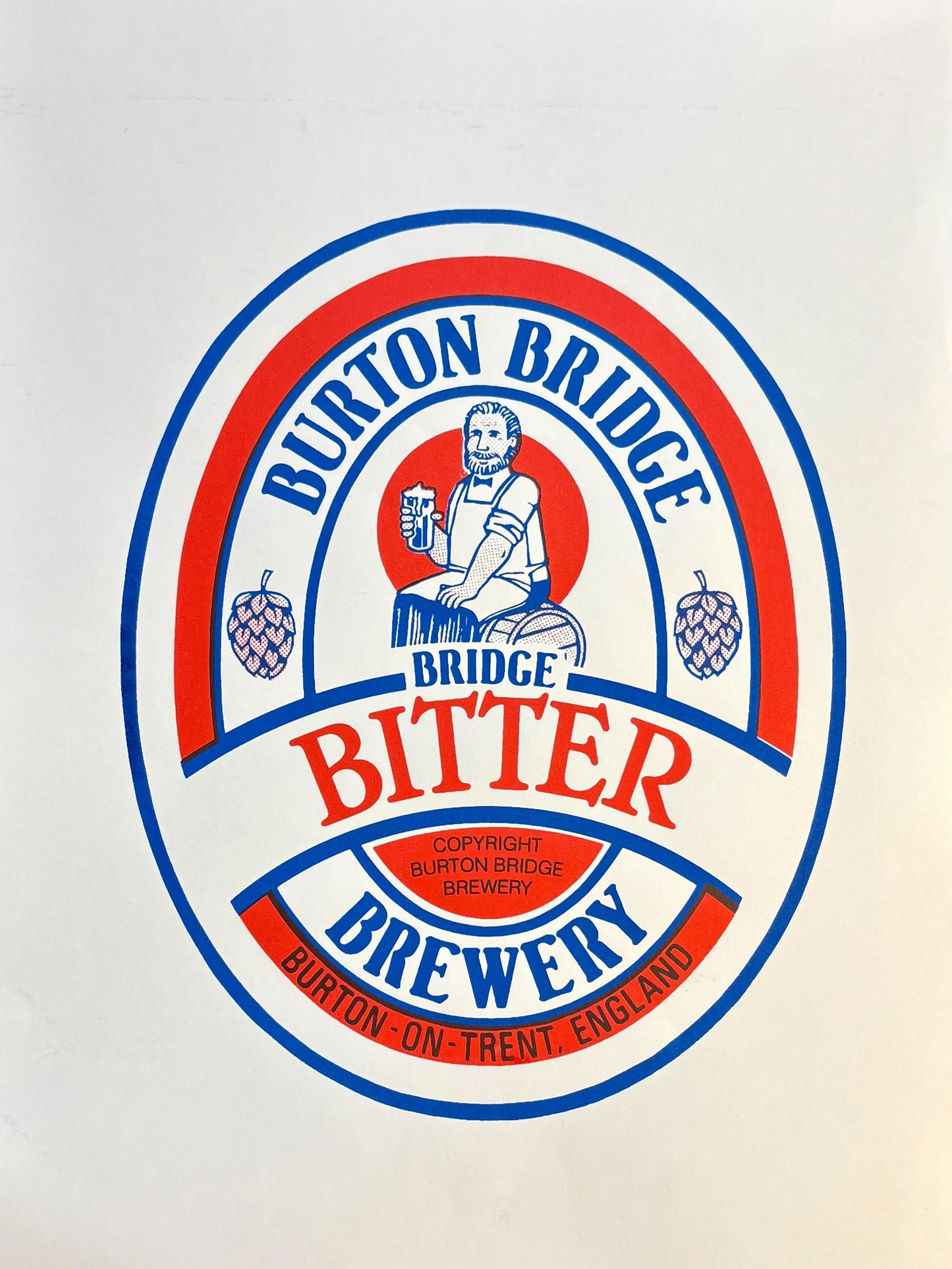 Burton Bridge Bitter – Limited Edition Historic Screen Print (A3)